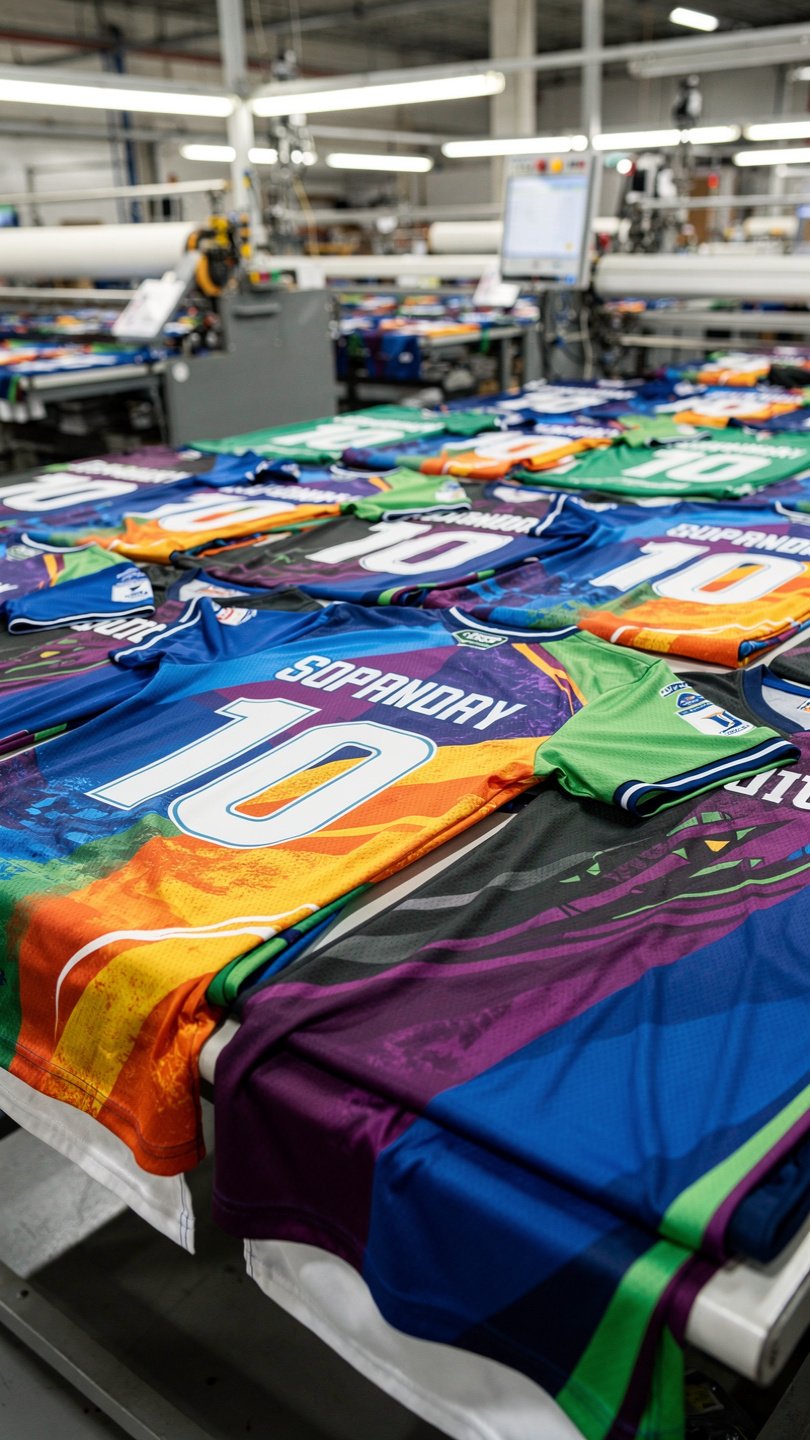 Sublimation jersey and uniform print batch