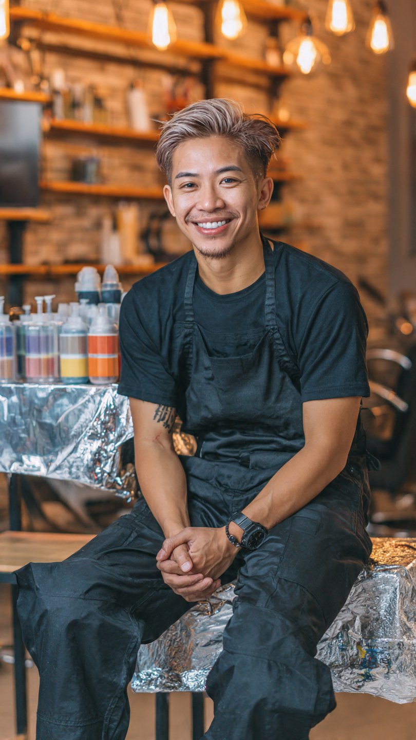 Filipino hair stylist and colorist portrait