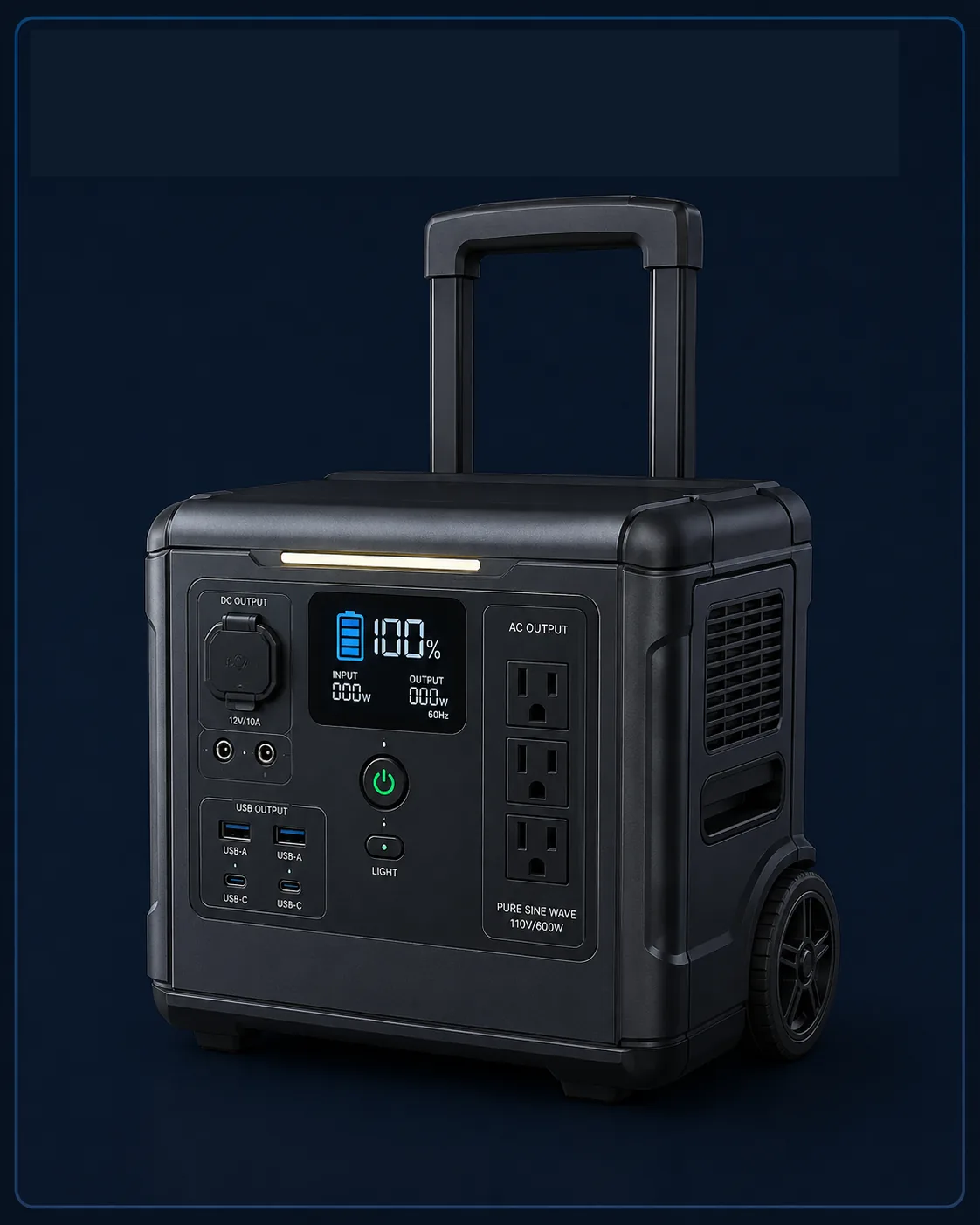 Resort Mobile Power wheeled silent backup unit